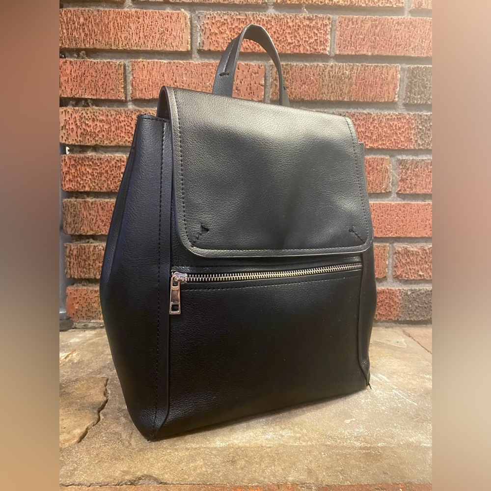 Zara Basic Collection Black Backpack